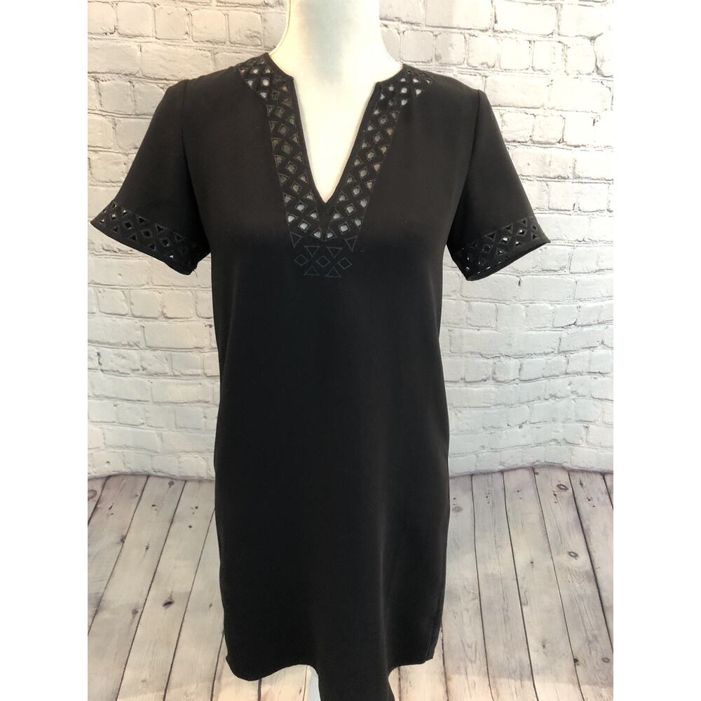 Madewell Ballad Tunic Dress Black Eyelet F8760 Womens 00